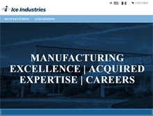 Tablet Screenshot of iceindustries.com